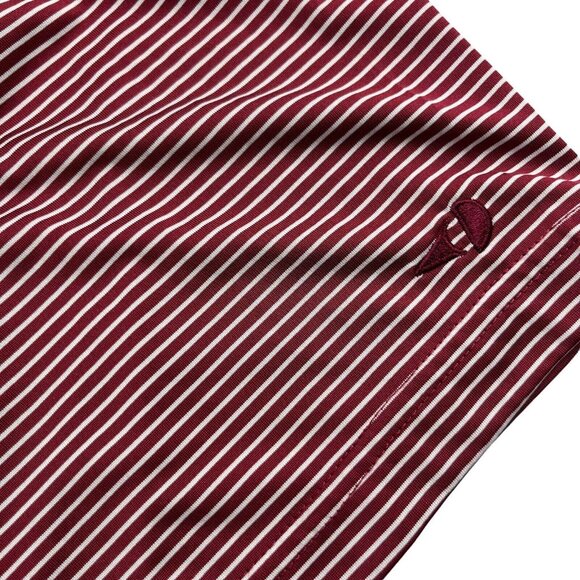 Grand Slam Mens Golf Polo Shirt Maroon White Stripes Size Large - Picture 5 of 8
